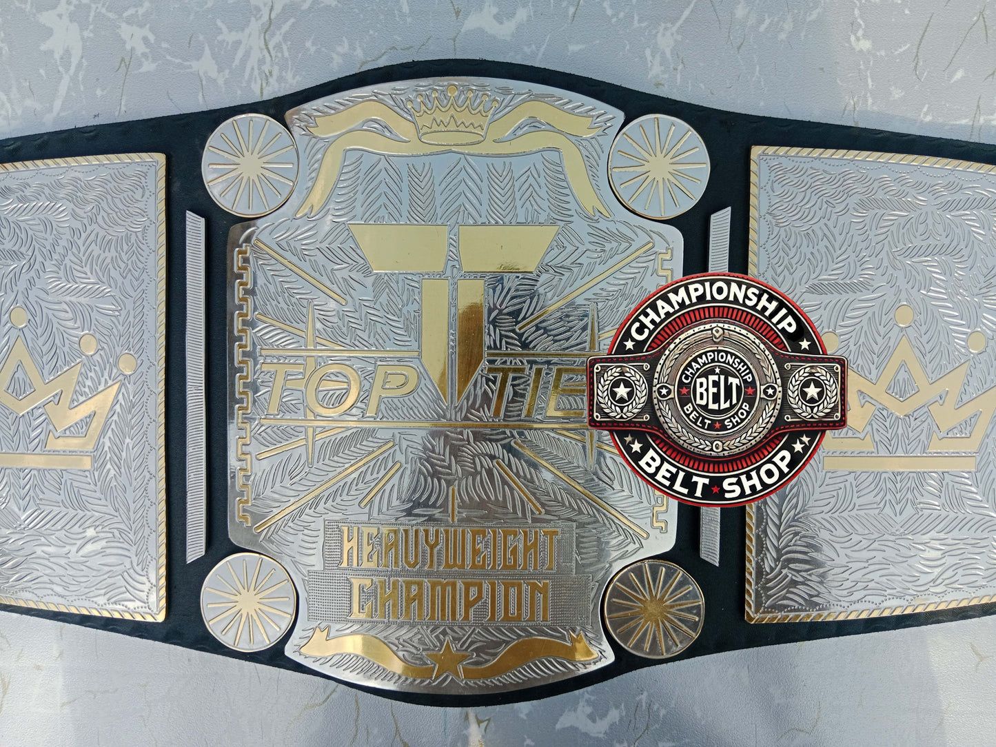 Top Tier Heavyweight Wrestling Championship Title Belt