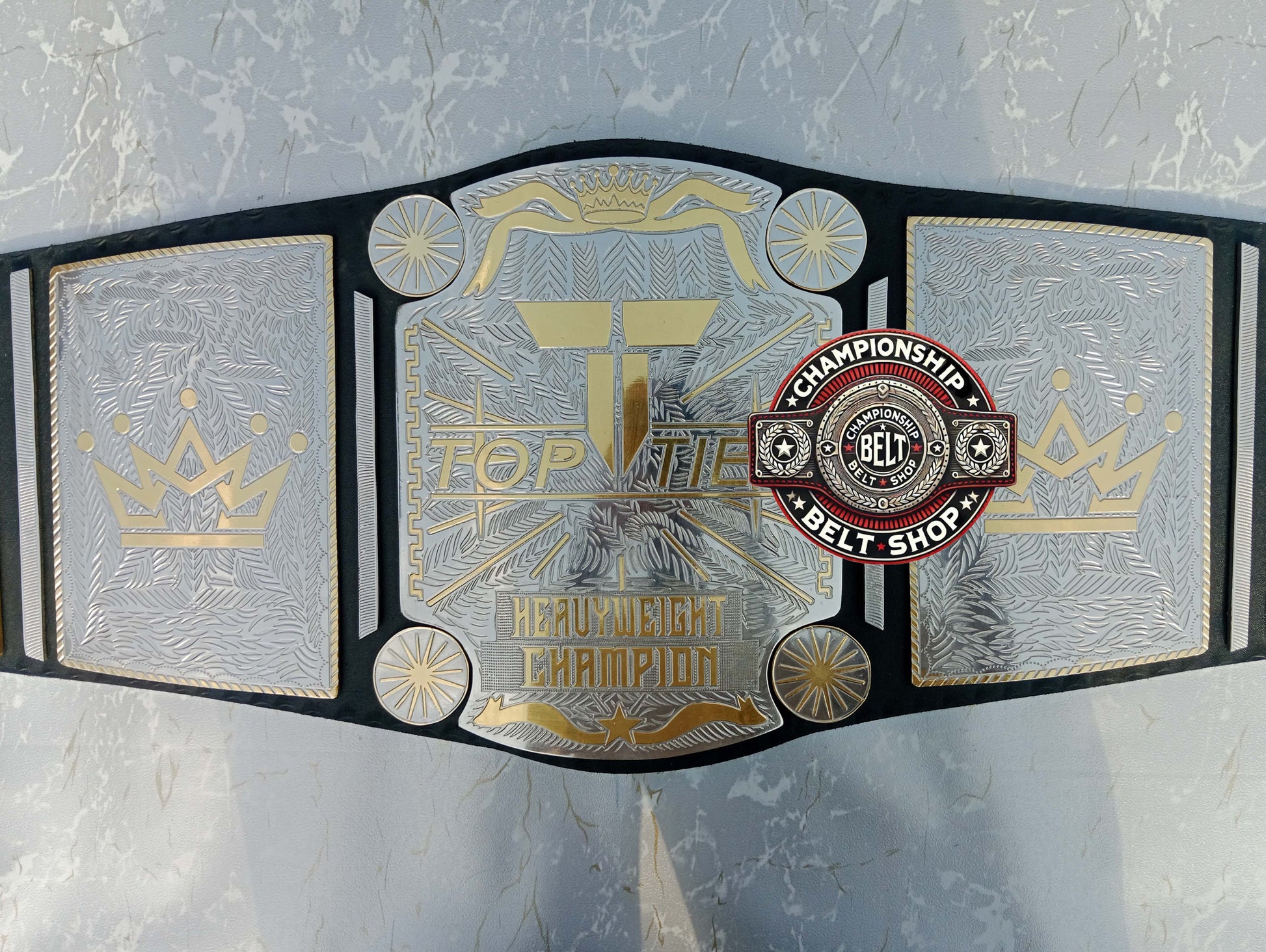 Top Tier Heavyweight Wrestling Championship Title Belt