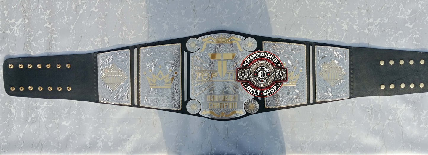 Top Tier Heavyweight Wrestling Championship Title Belt