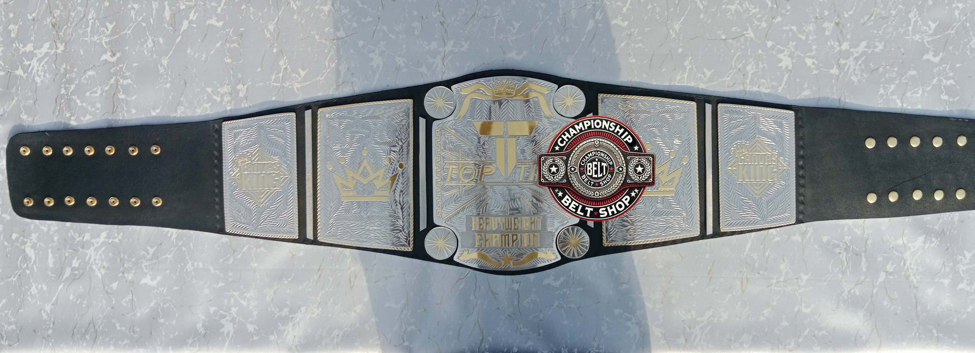 Top Tier Heavyweight Wrestling Championship Title Belt