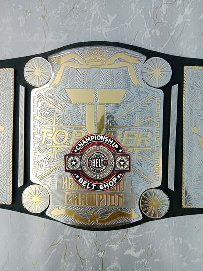 Top Tier Heavyweight Wrestling Championship Title Belt