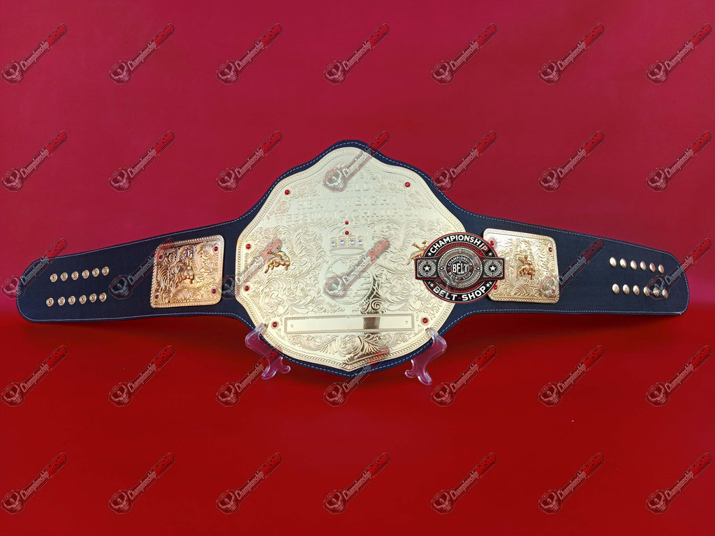 Big Gold World Heavyweight Wrestling Championship Title Belt