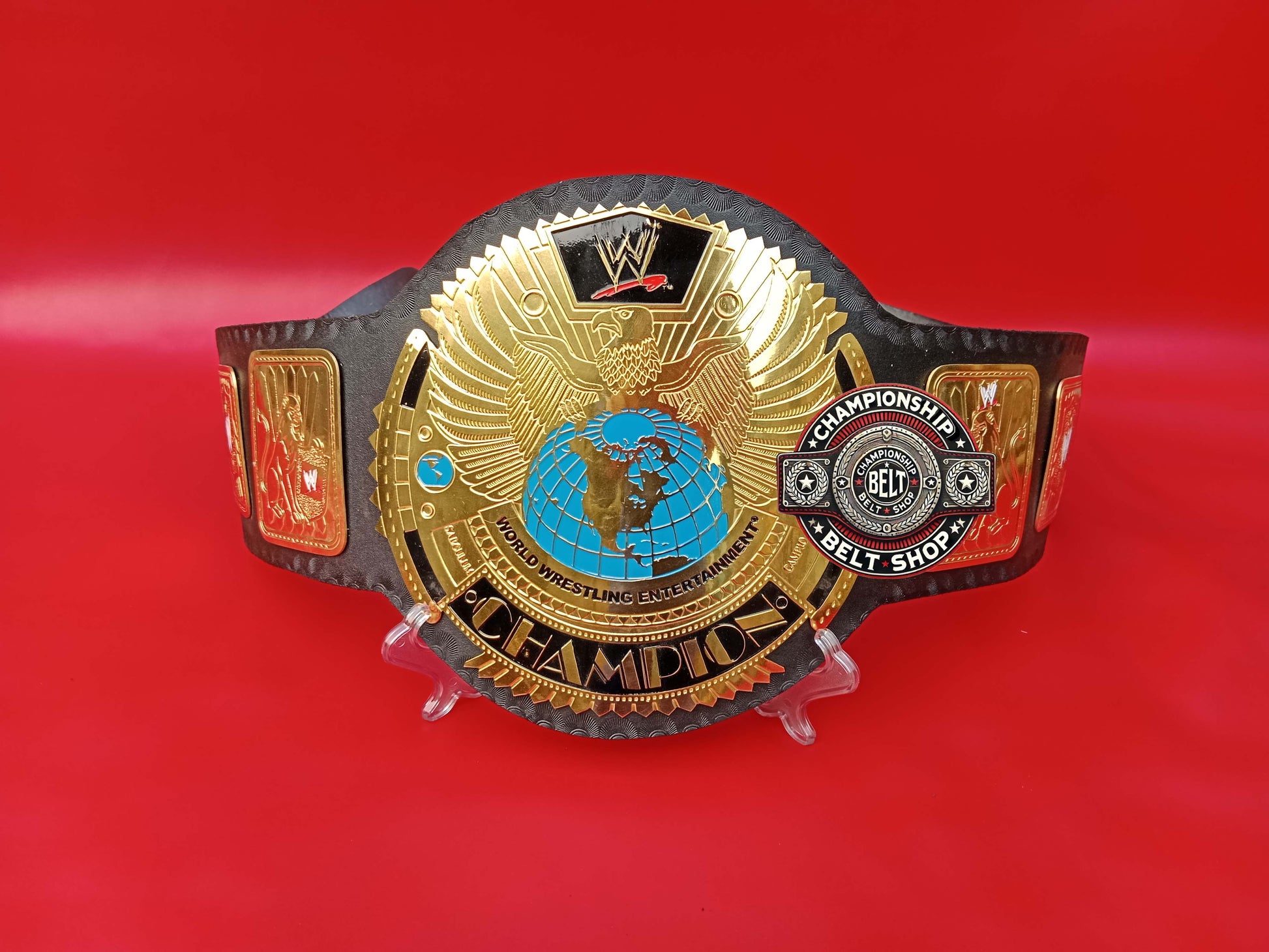 WWE Big Gold World Wrestling Entertainment Championship Title Belt