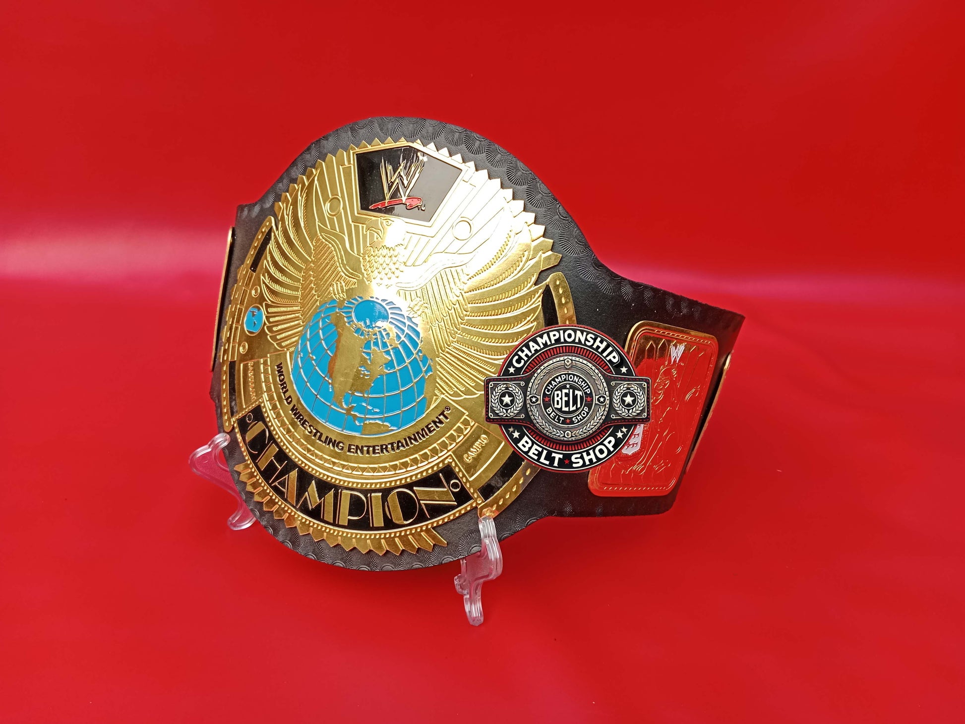 WWE Big Gold World Wrestling Entertainment Championship Title Belt