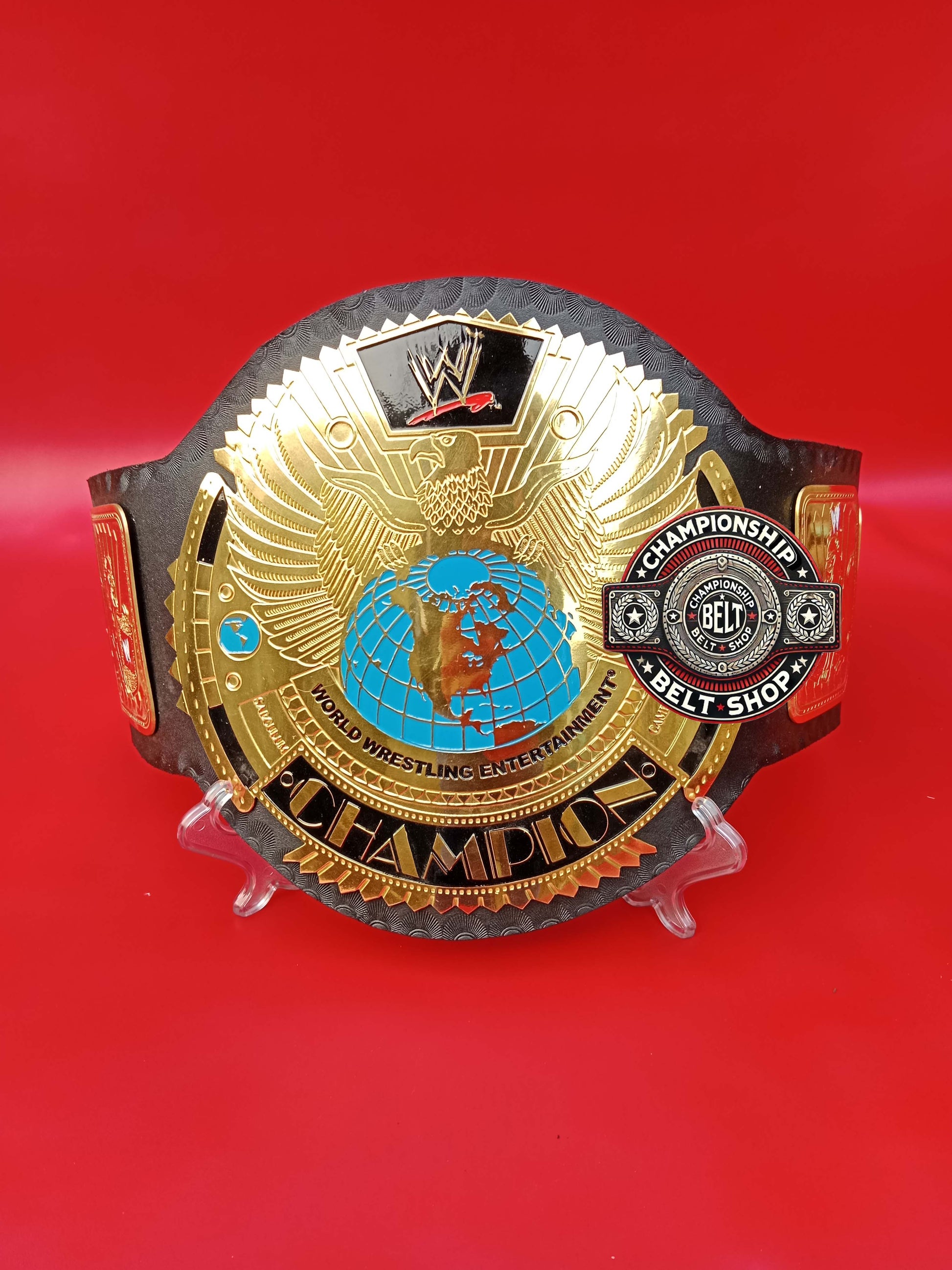 WWE Big Gold World Wrestling Entertainment Championship Title Belt
