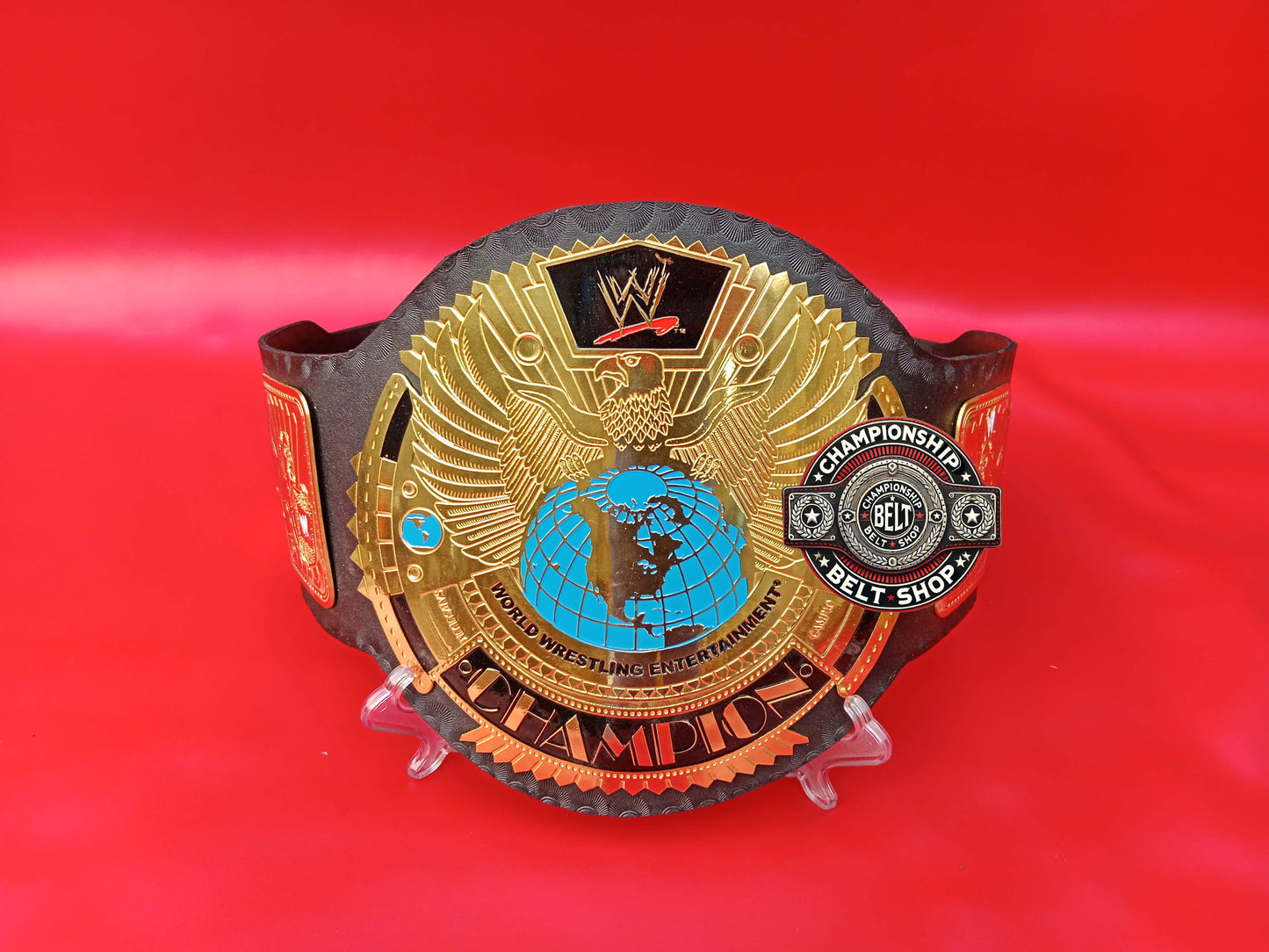 WWE Big Gold World Wrestling Entertainment Championship Title Belt