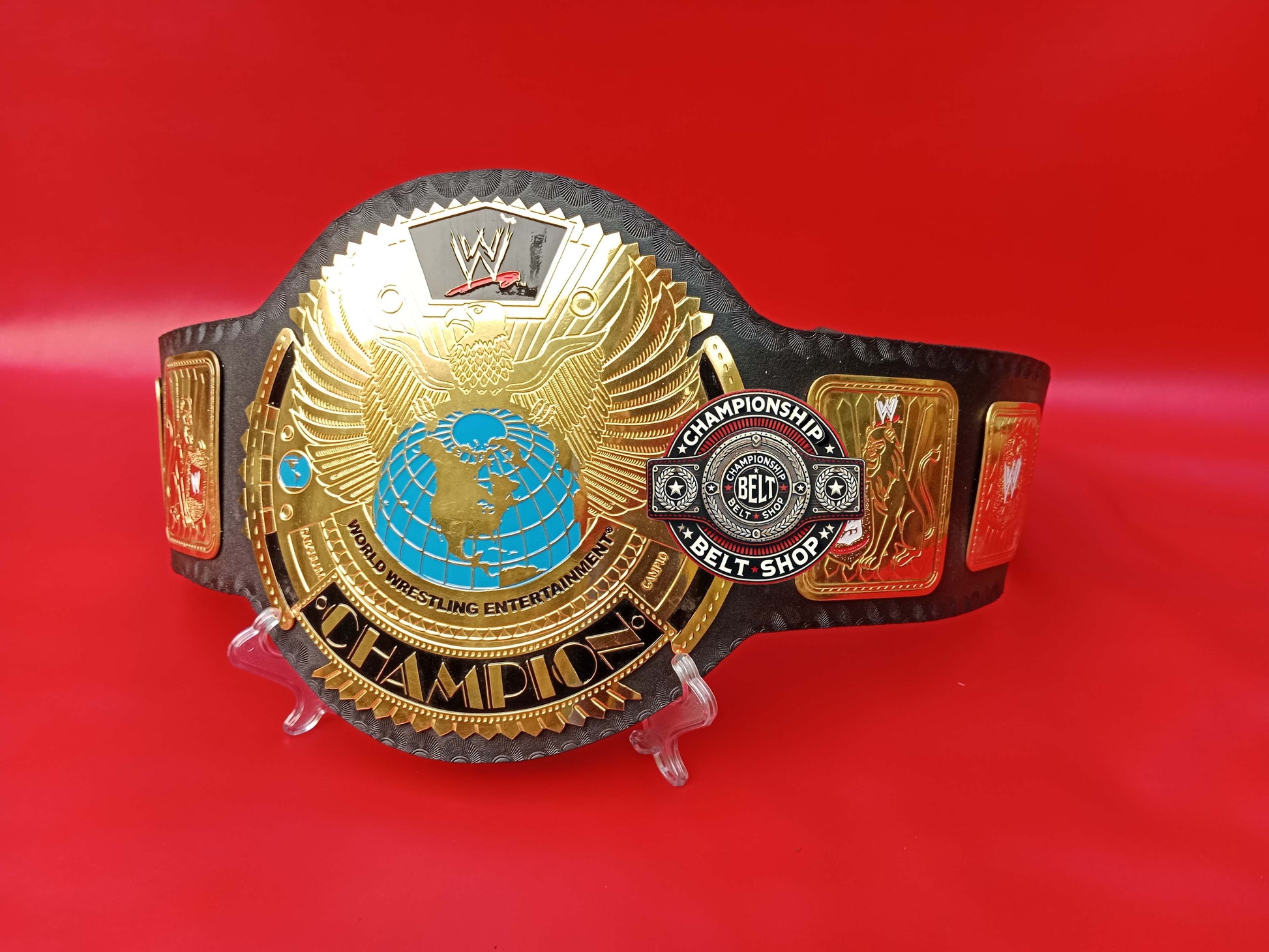WWE Big Gold World Wrestling Entertainment Championship Title Belt