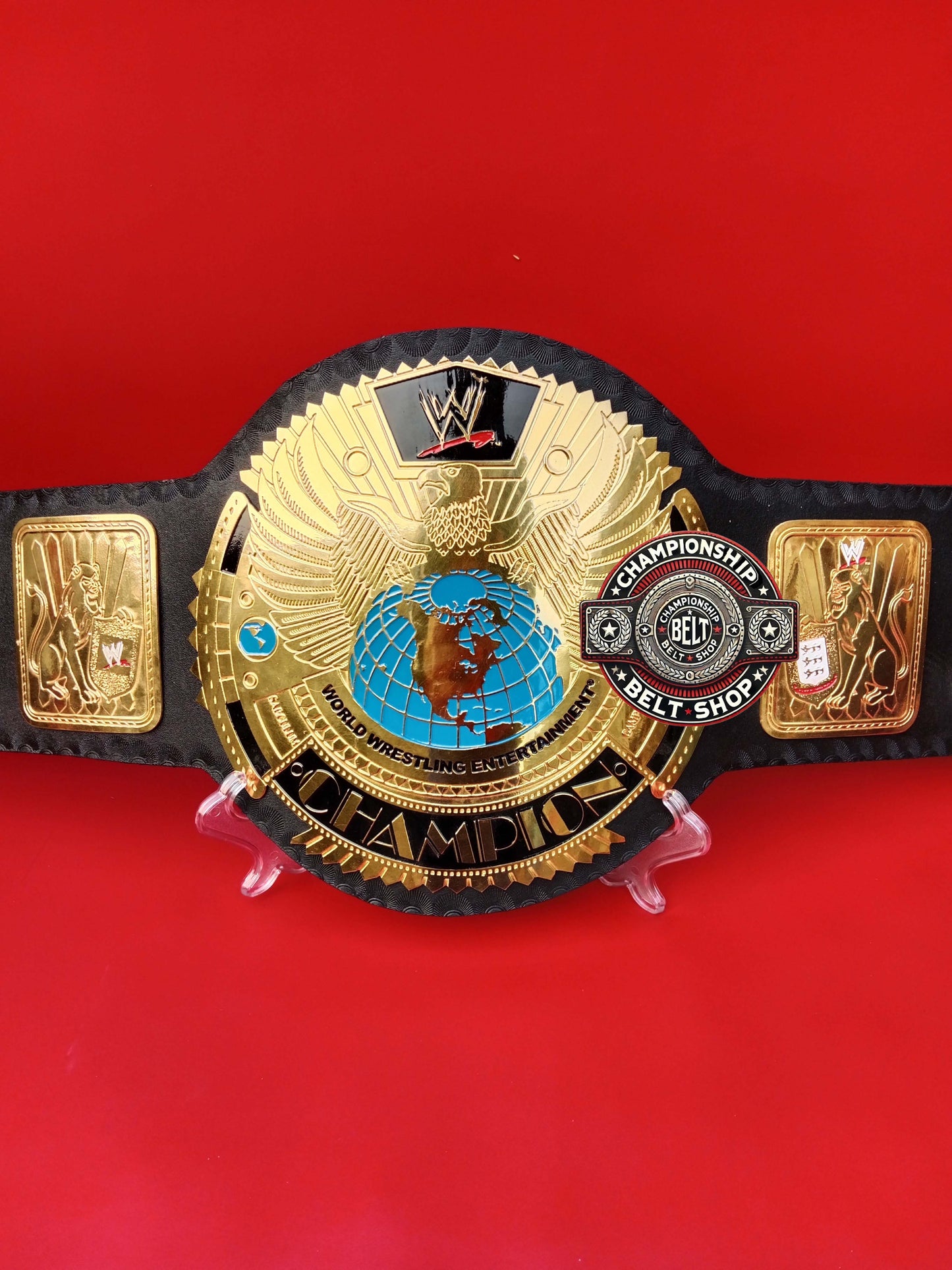 WWE Big Gold World Wrestling Entertainment Championship Title Belt