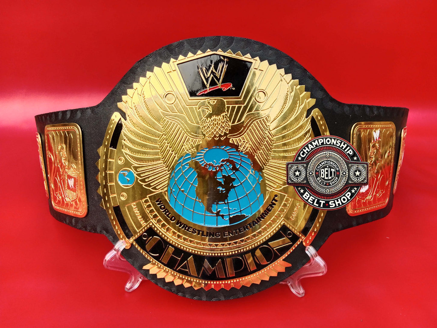 WWE Big Gold World Wrestling Entertainment Championship Title Belt