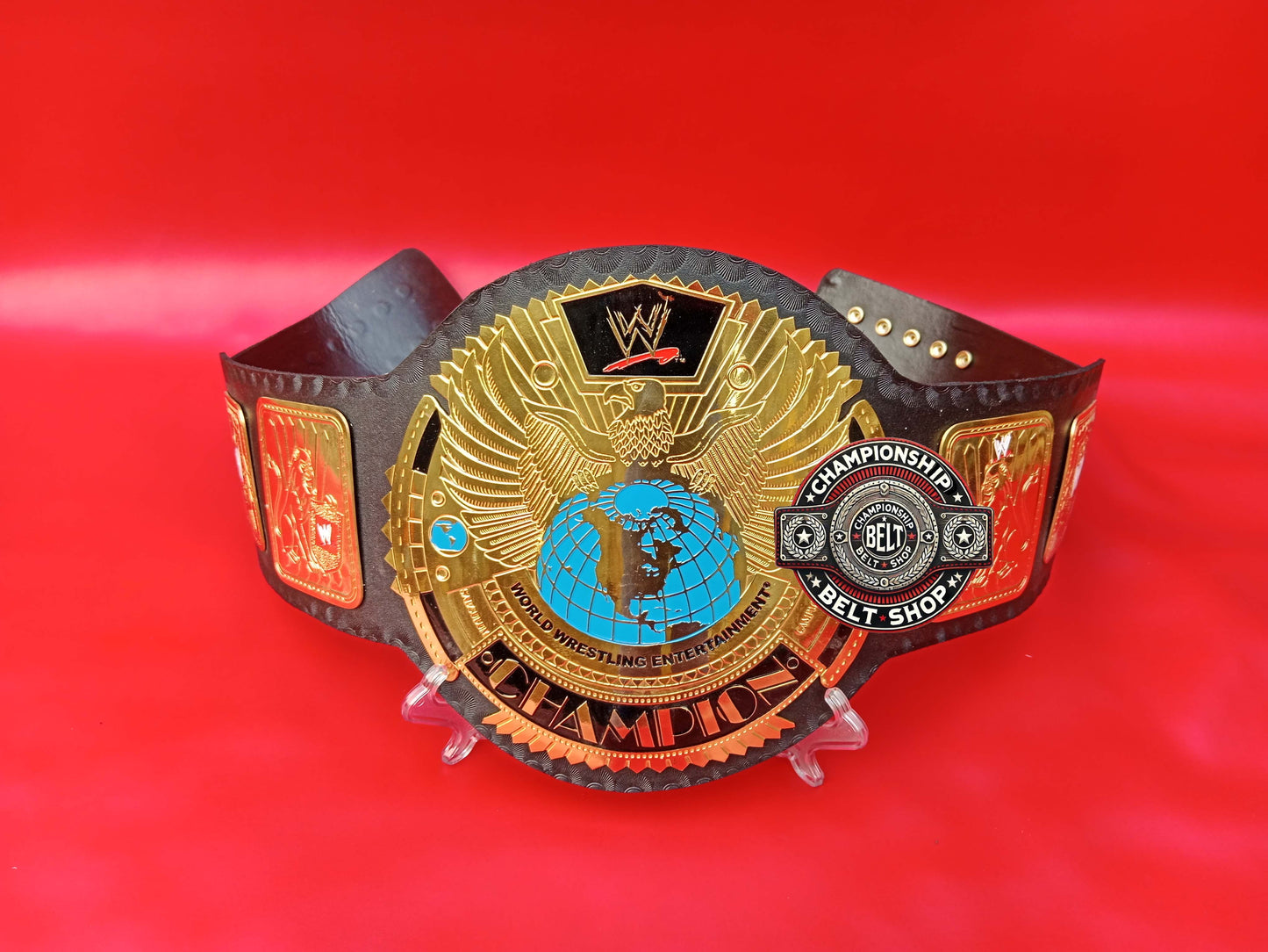 WWE Big Gold World Wrestling Entertainment Championship Title Belt