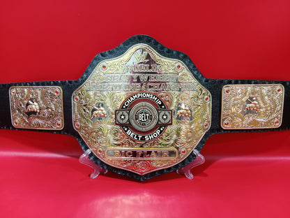 WWE Big Gold Dual Plated Championship Title Belt