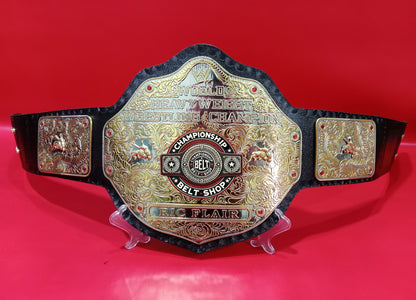 WWE Big Gold Dual Plated Championship Title Belt