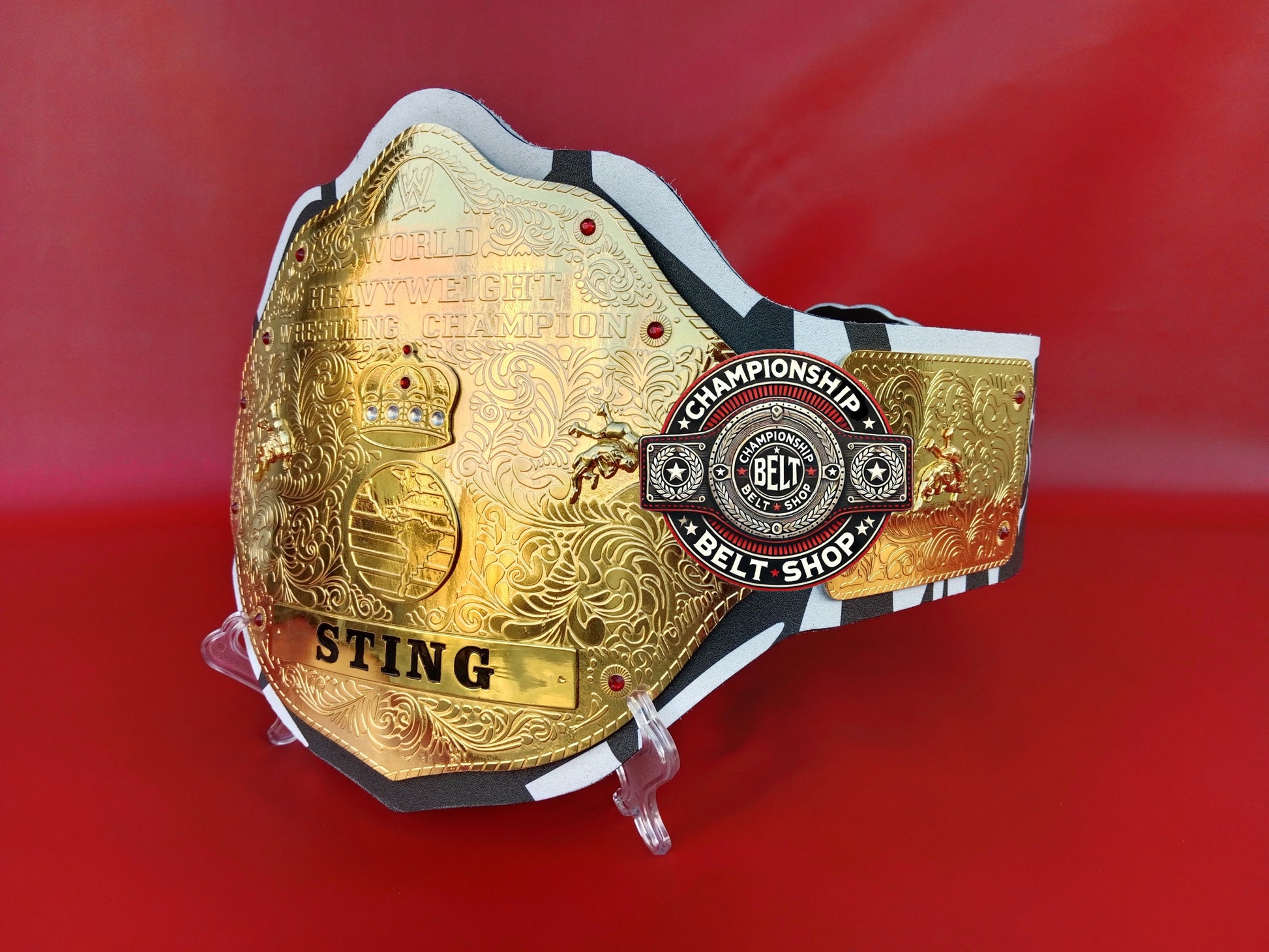 WWE Big Gold Sting Signature Series Championship Title Belt