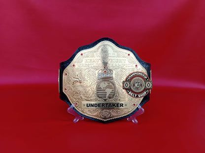 WWE Big Gold Undertaker Name Plate Championship Title Belt
