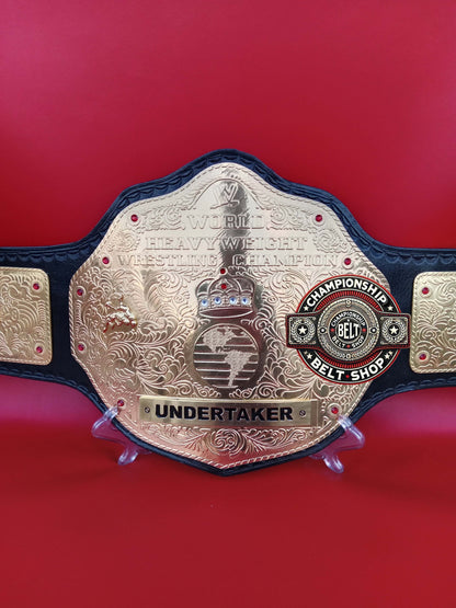 WWE Big Gold Undertaker Name Plate Championship Title Belt