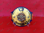 WWE Blue Big Eagle Block LOGO Championship Title Belt