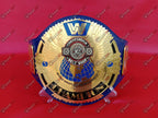 WWE Blue Big Eagle Block LOGO Championship Title Belt