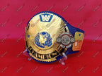 WWE Blue Big Eagle Block LOGO Championship Title Belt