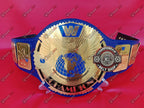 WWE Blue Big Eagle Block LOGO Championship Title Belt