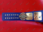 WWE Blue Big Eagle Block LOGO Championship Title Belt