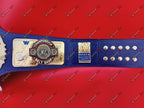WWE Blue Big Eagle Block LOGO Championship Title Belt