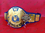 WWE Blue Big Eagle Block LOGO Championship Title Belt