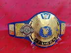 WWE Blue Big Eagle Block LOGO Championship Title Belt