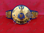 WWE Blue Big Eagle Block LOGO Championship Title Belt