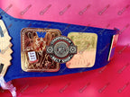 WWE Blue Big Eagle Block LOGO Championship Title Belt