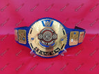WWE Blue Big Eagle Block LOGO Championship Title Belt