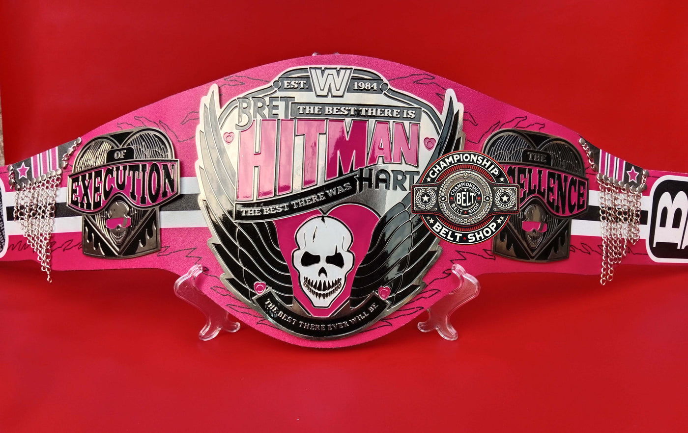 WWE Bret Hart Hitman Signature Series Championship Title Belt