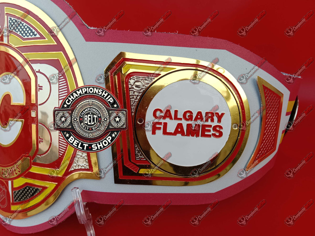 Calgary Flames WWE Championship Title Belt