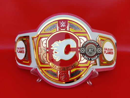 Calgary Flames WWE Championship Title Belt