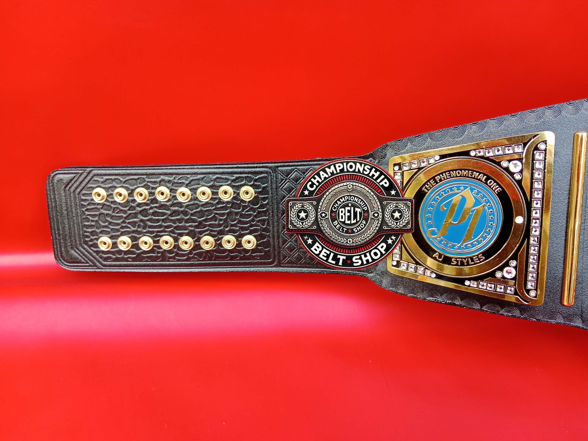 WWE Heavyweight AJ Style Name Plates Championship Title Belt