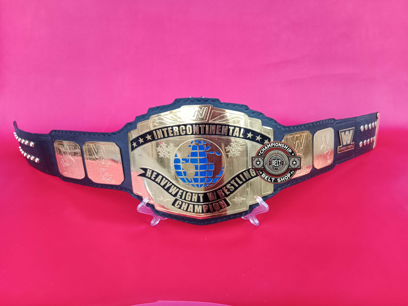 WWE Block Logo Intercontinental Championship Title Belt