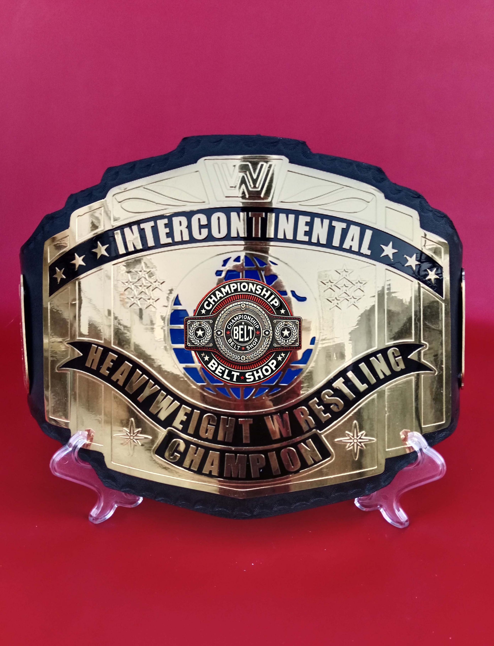 WWE Block Logo Intercontinental Championship Title Belt