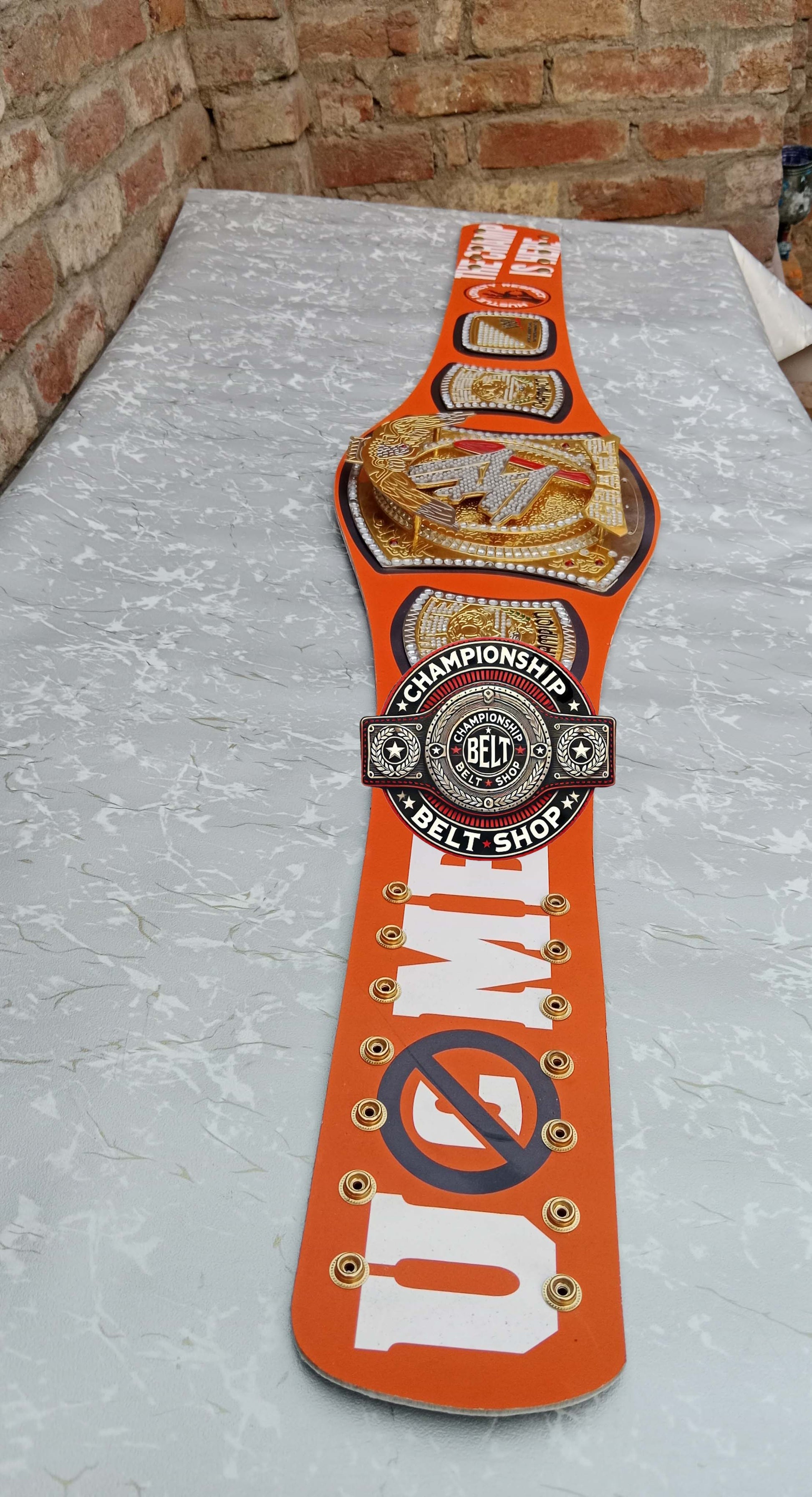 WWE John Cena Orange Championship Title Belt