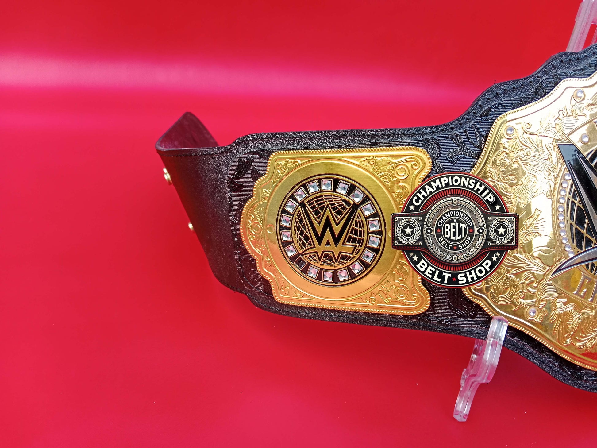 WWE World Heavyweight Black Strap Championship Title Belt