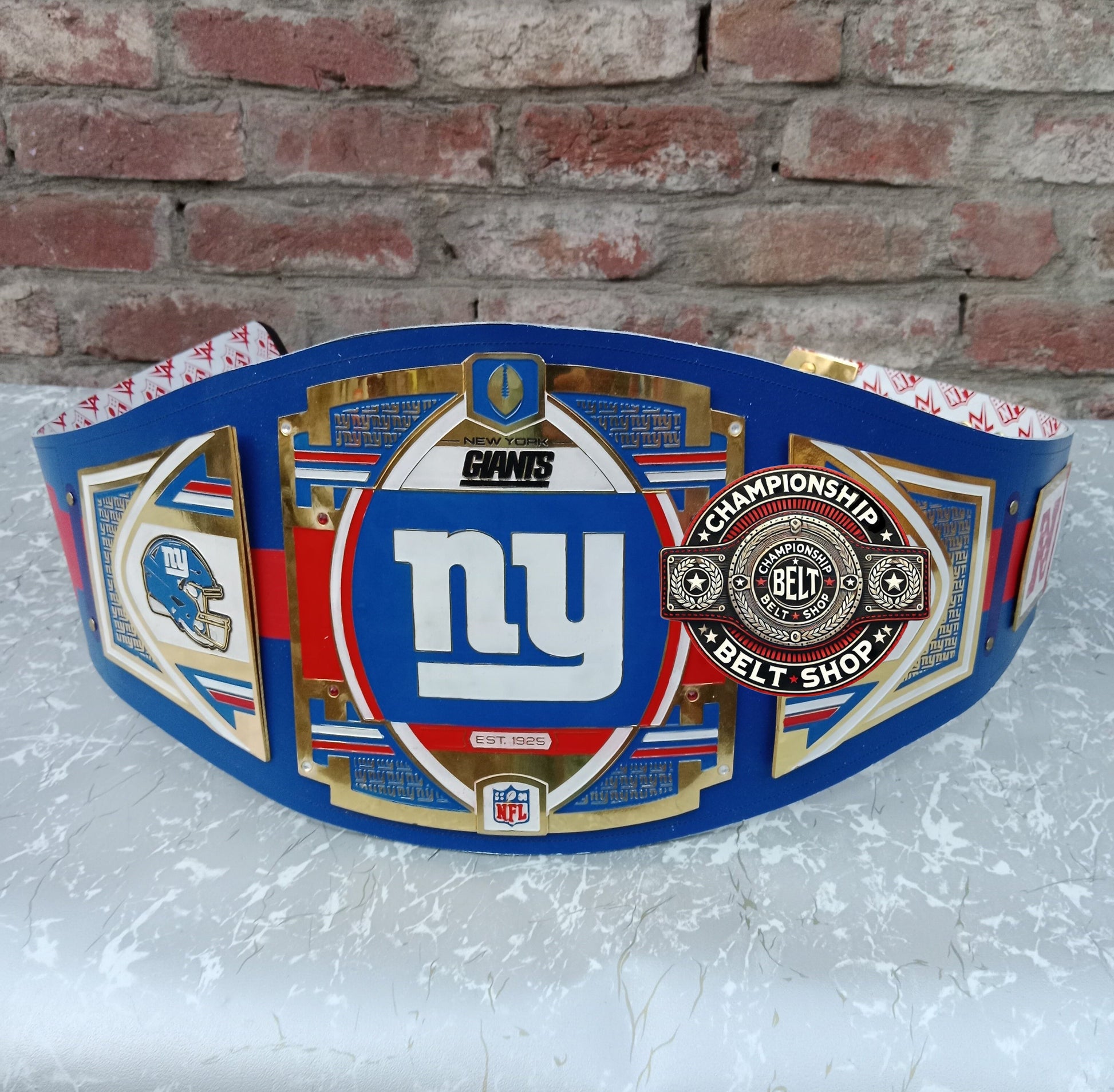 WWE NFL New York Giants Championship Title Belt