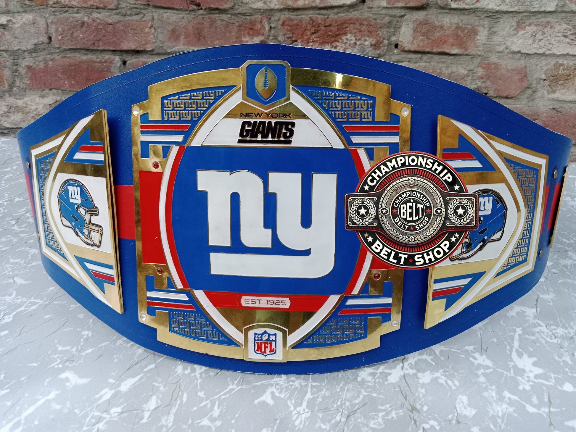 WWE NFL New York Giants Championship Title Belt
