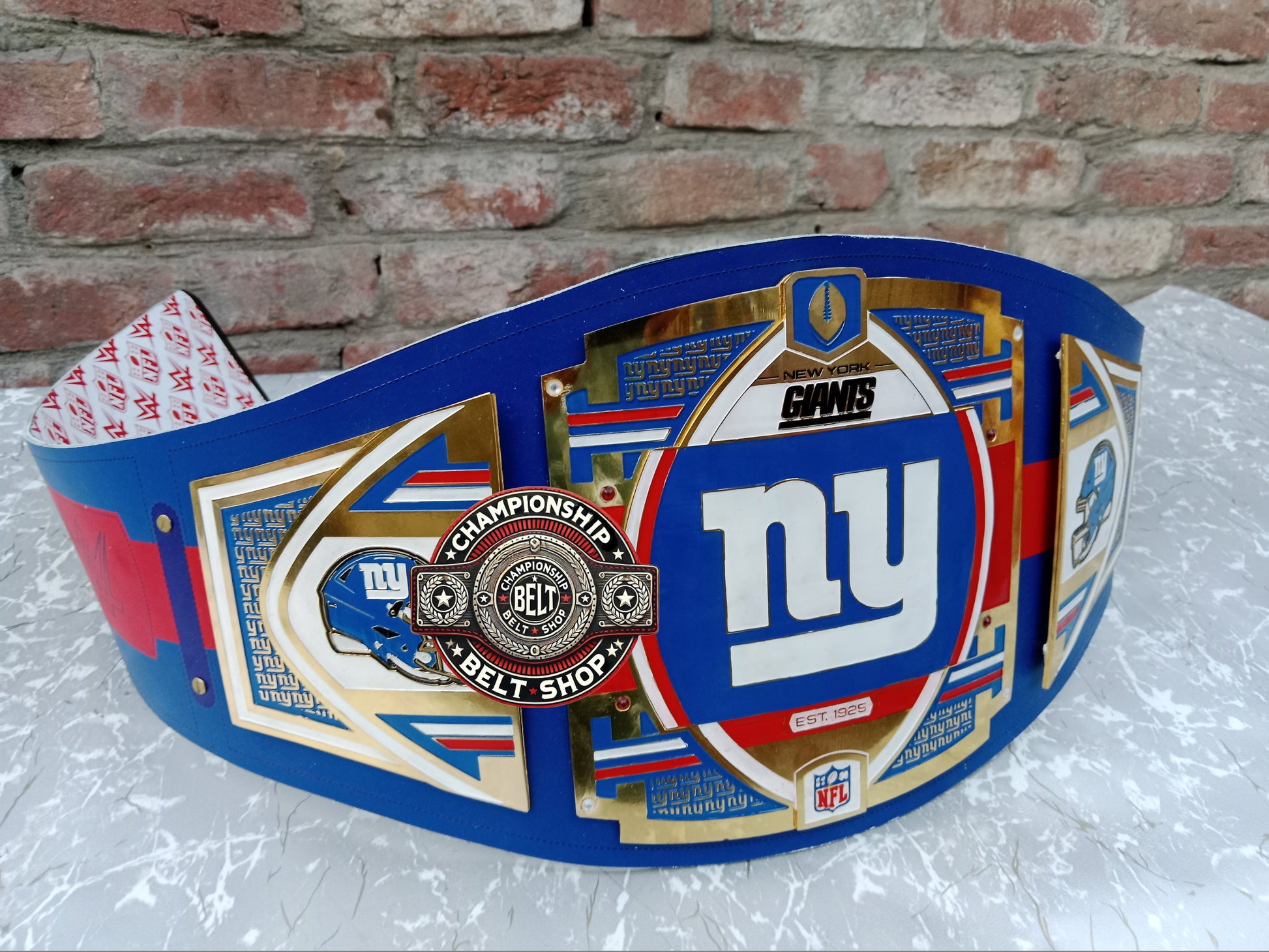 WWE NFL New York Giants Championship Title Belt