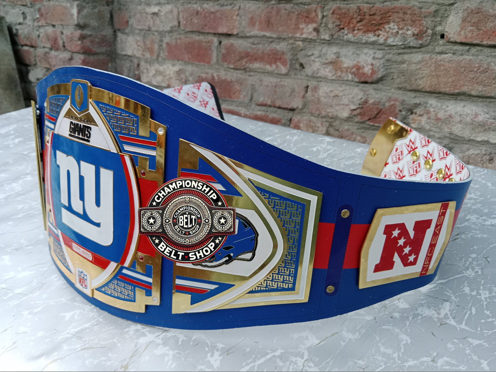 WWE NFL New York Giants Championship Title Belt