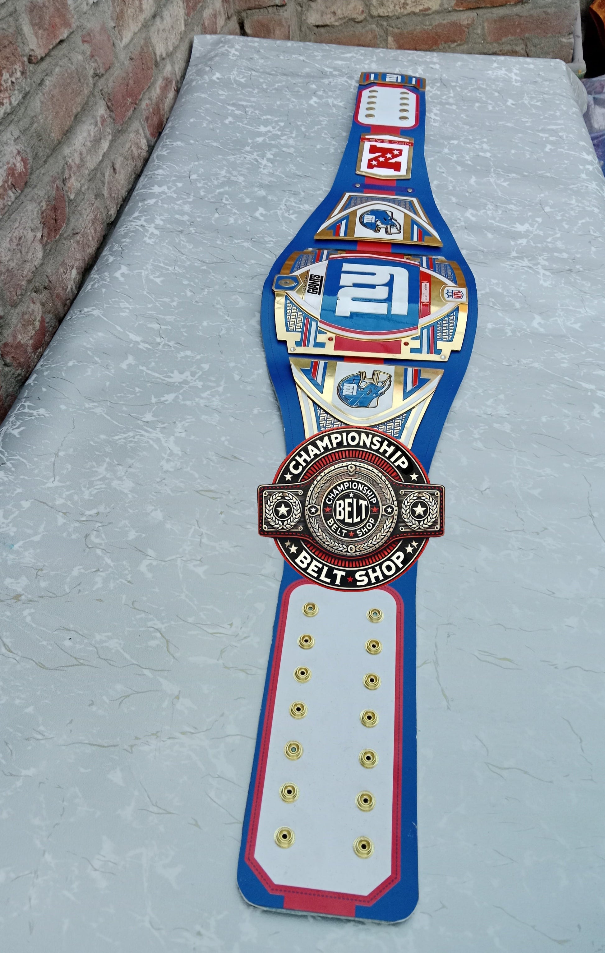 WWE NFL New York Giants Championship Title Belt