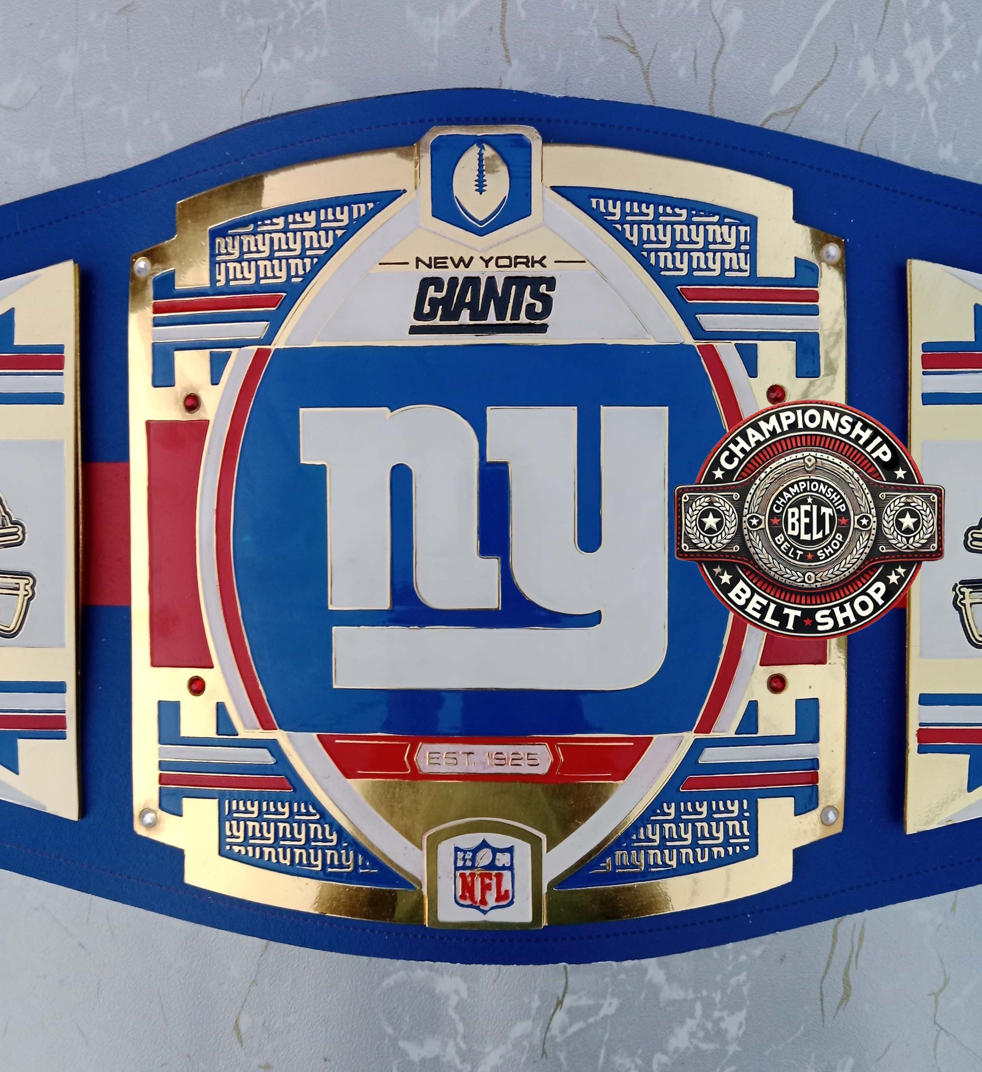 WWE NFL New York Giants Championship Title Belt