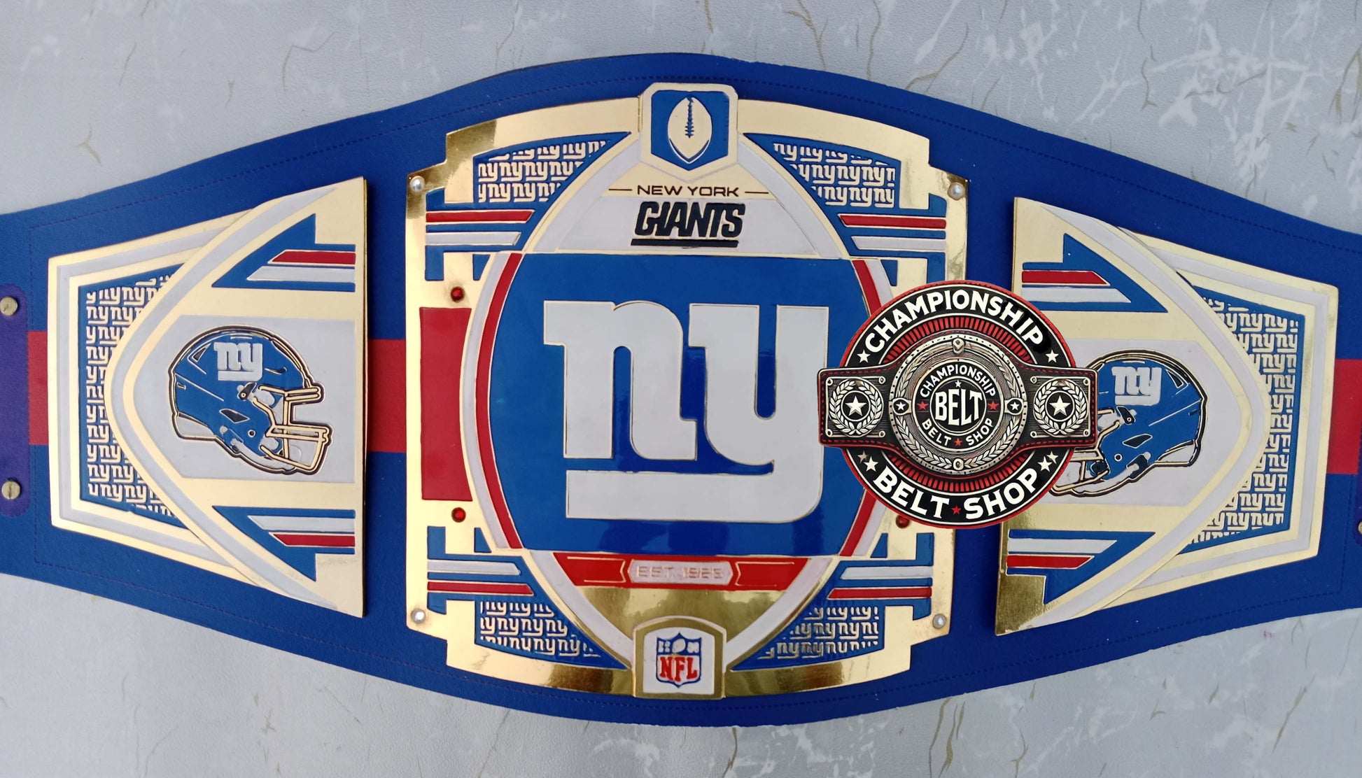 WWE NFL New York Giants Championship Title Belt
