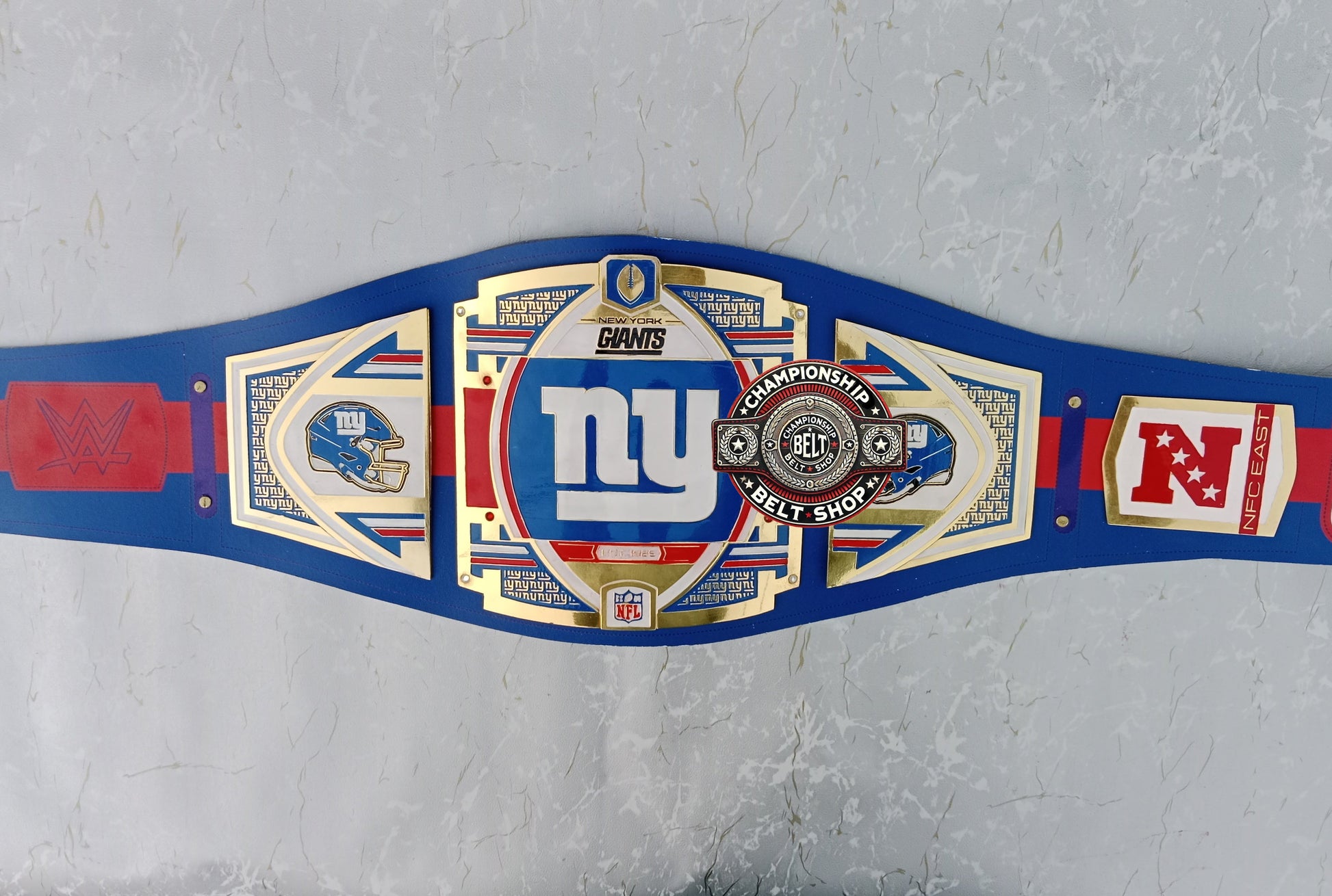 WWE NFL New York Giants Championship Title Belt