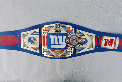 WWE NFL New York Giants Championship Title Belt
