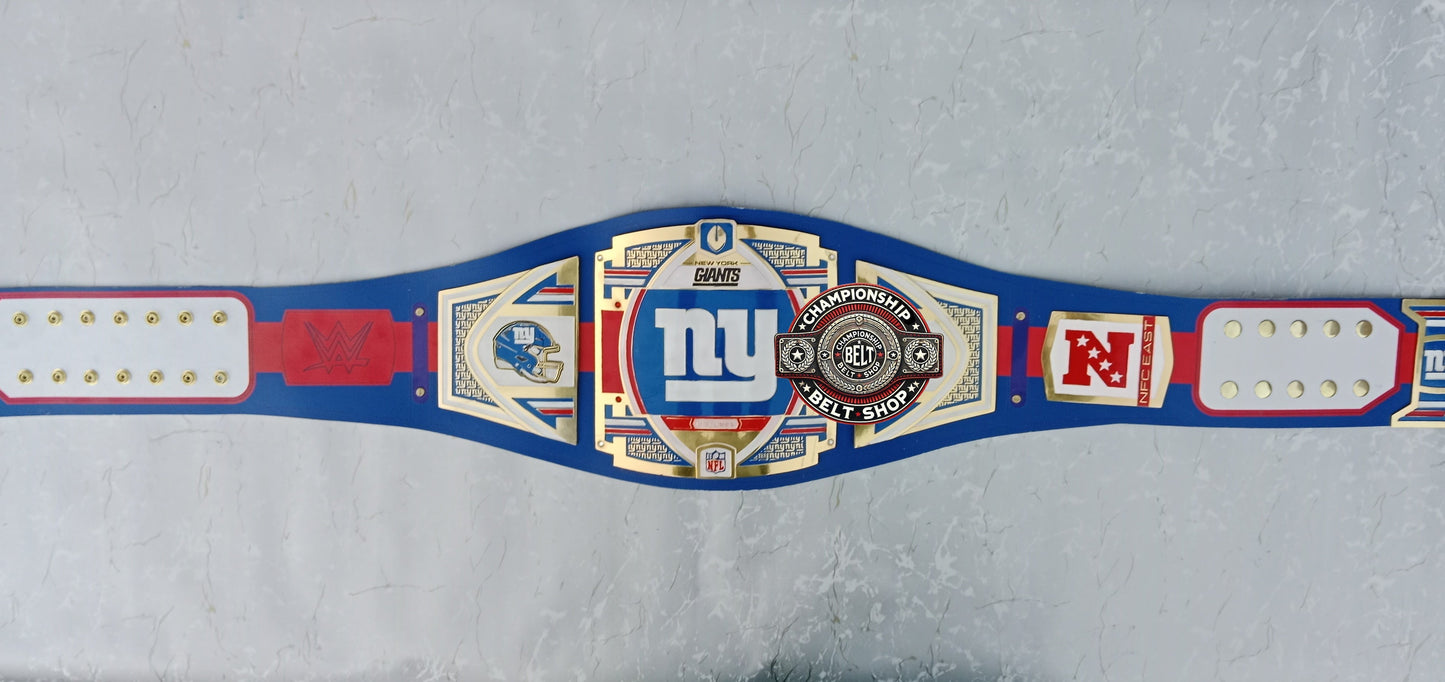 WWE NFL New York Giants Championship Title Belt