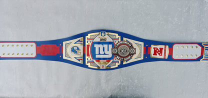 WWE NFL New York Giants Championship Title Belt