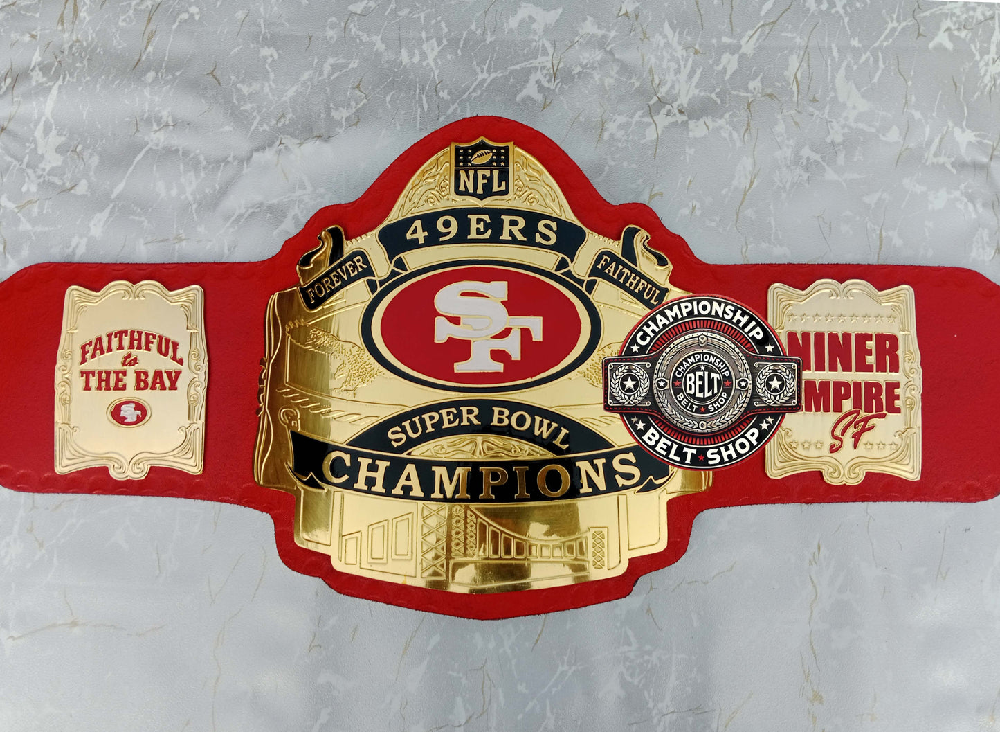 WWE NFL San Francisco 49ers Championship Belt